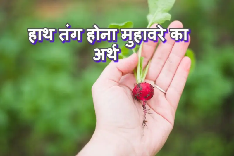 हाथ तंग होना मुहावरे का चित्र