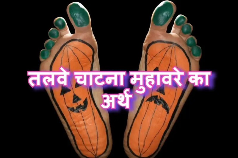 तलवे चाटना मुहावरे का चित्र