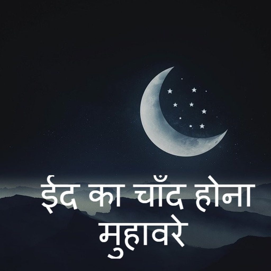 ईद का चाँद होना मुहावरे का वाक्य मे प्रयोग eid ka chand hona vakya prayog
